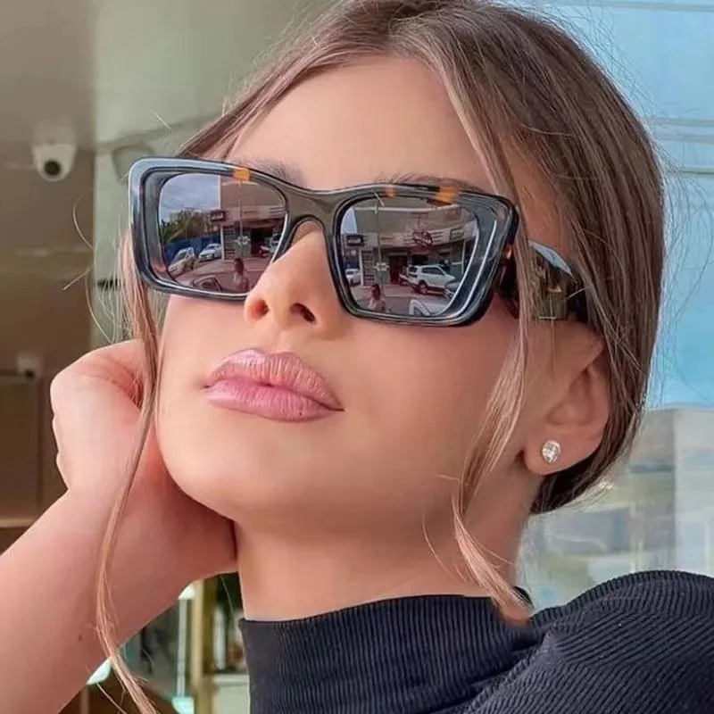 Sunglasses Cat Eye - Retro Square Sunglasses Men Women Designer