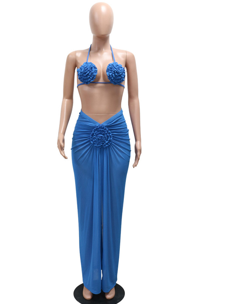 Beyprern Women's Royal Blue 3D – Swimsuit Bikini Ruched Bewertung und Preis