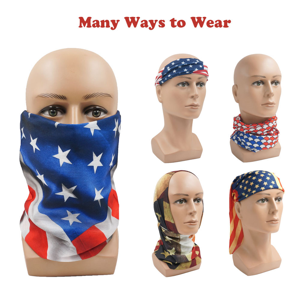 USA Flag Pattern Sun Protectiv – Headband Summer Knit Bewertung und Preis