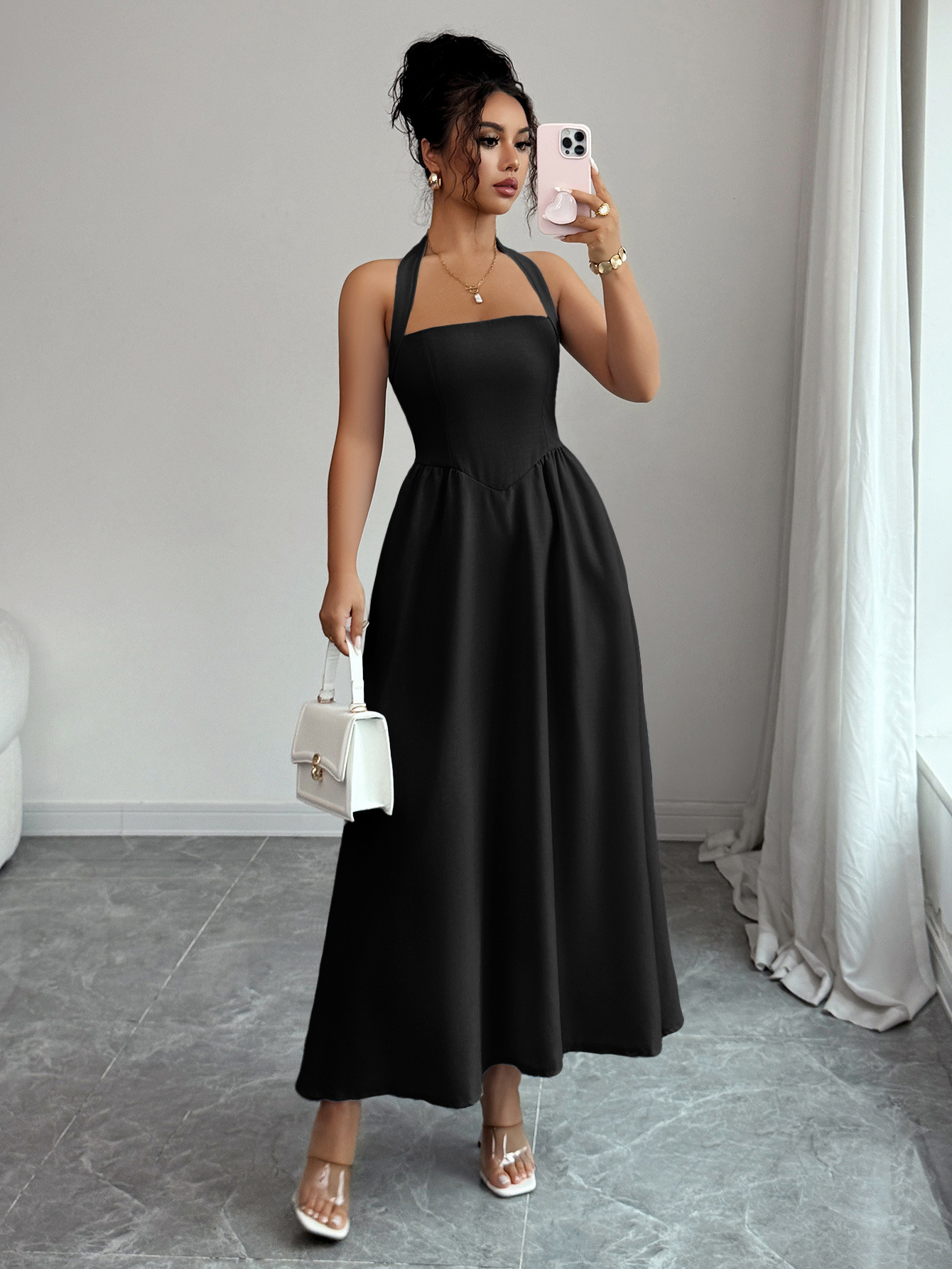Women's Dress 5 Colors Halter  – Maxi Dress Halter Bewertung und Preis