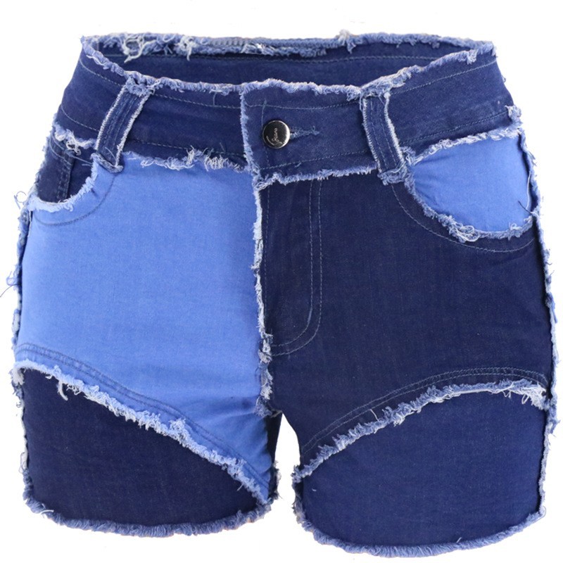 Fashion Mid-Waist Slim Fit Tor – Shorts Denim Frayed Bewertung und Preis