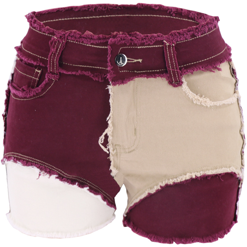 Fashion Mid-Waist Slim Fit Tor – Shorts Denim Frayed Bewertung und Preis