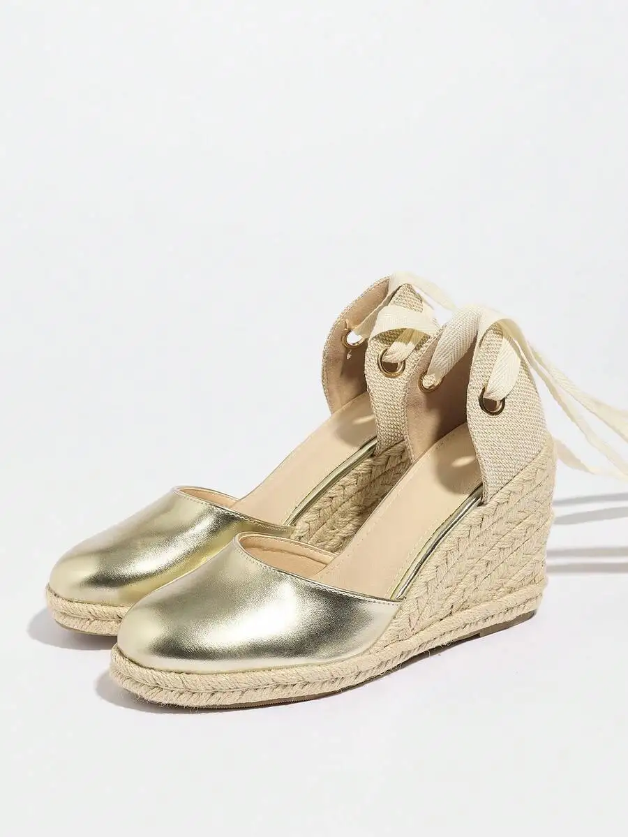 Womens Metallic Espadrille Wed – Wedge Espadrille Women Bewertung und Preis