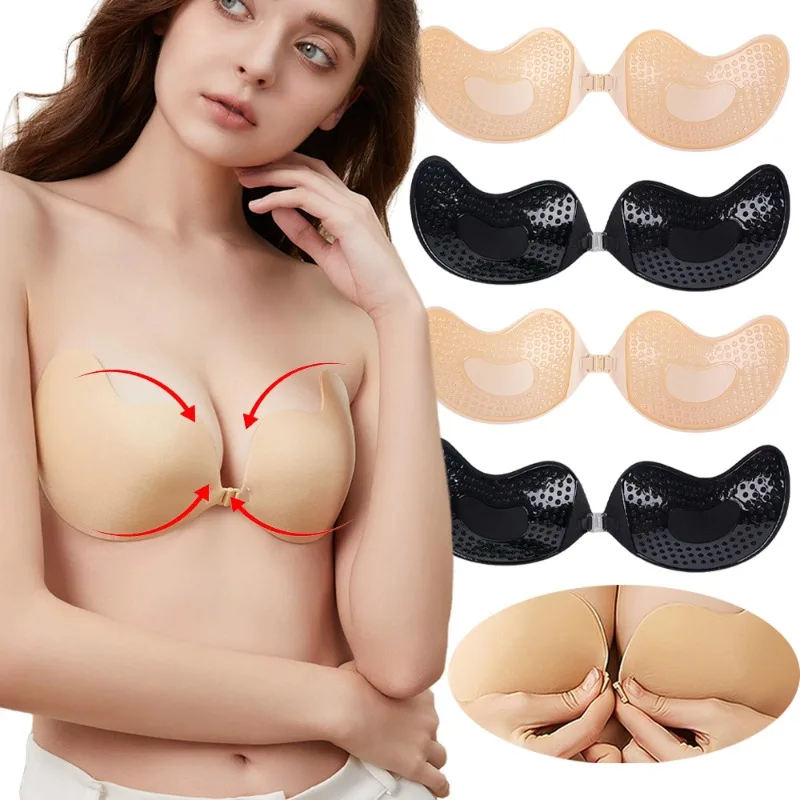 1/2Pc Invisible Push Up Bra Su – Bralette Triangle Set Bewertung und Preis