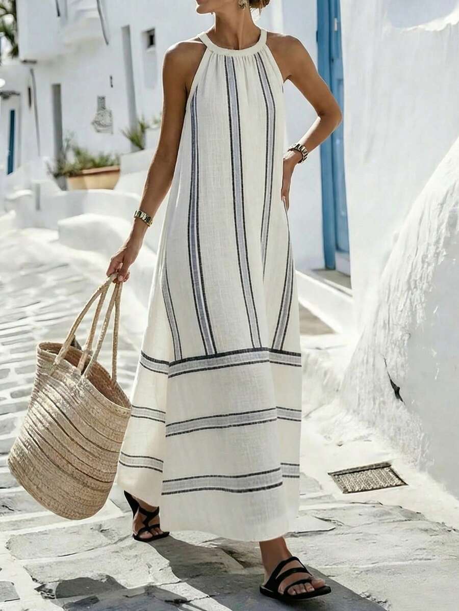 Women Sleeveless Halter Maxi D – Maxi Dress Halter Bewertung und Preis