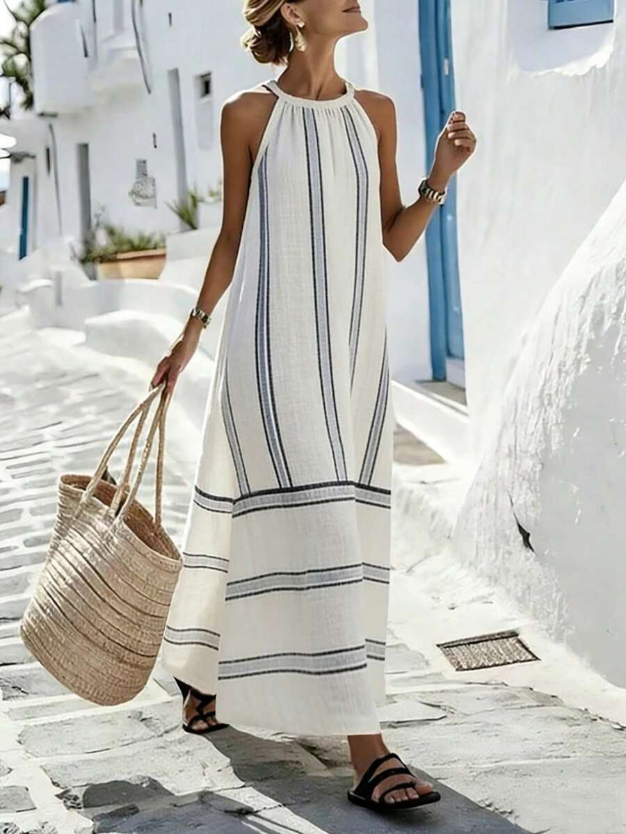 Women Sleeveless Halter Maxi D – Maxi Dress Halter Bewertung und Preis