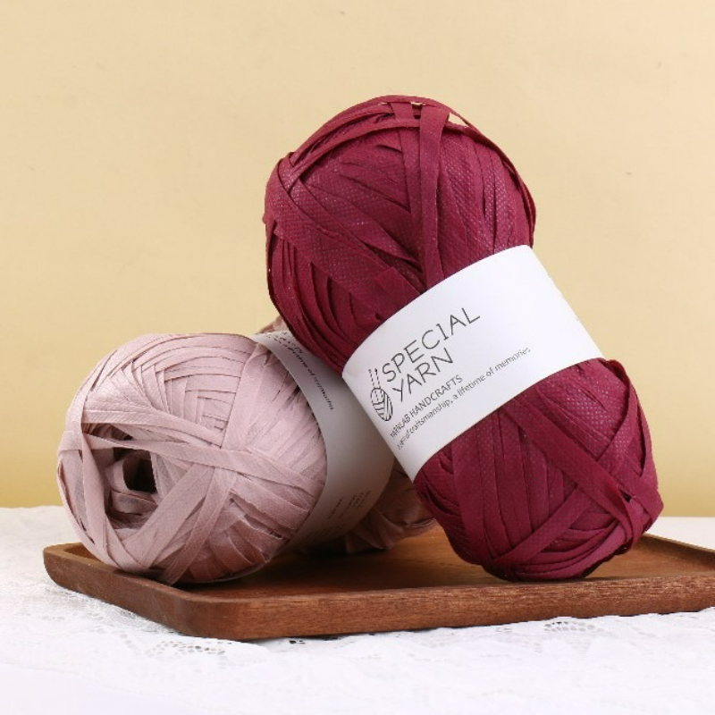 100g/pcs Raffia Flat Yarn for  – Crochet Bag Raffia Bewertung und Preis