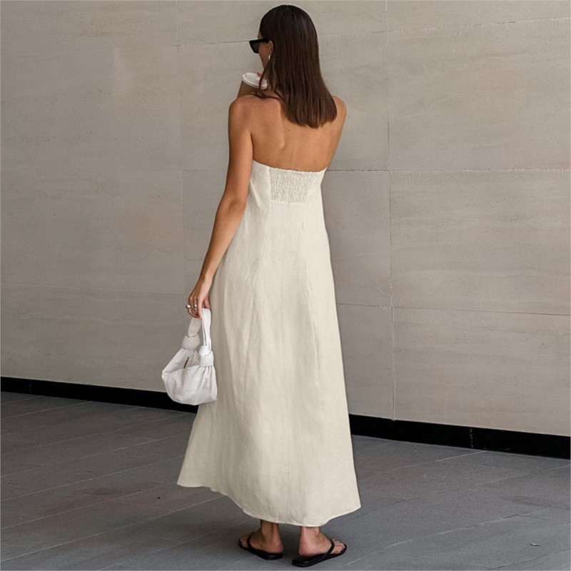 Fashion Elegant Simple Design  – Linen Dress Wrap Bewertung und Preis
