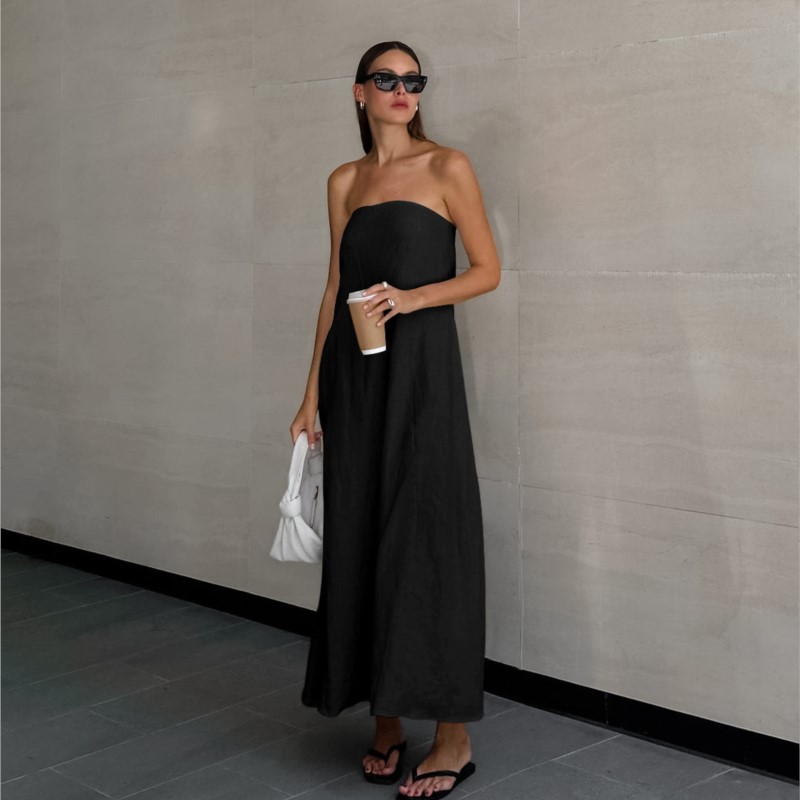 Fashion Elegant Simple Design  – Linen Dress Wrap Bewertung und Preis