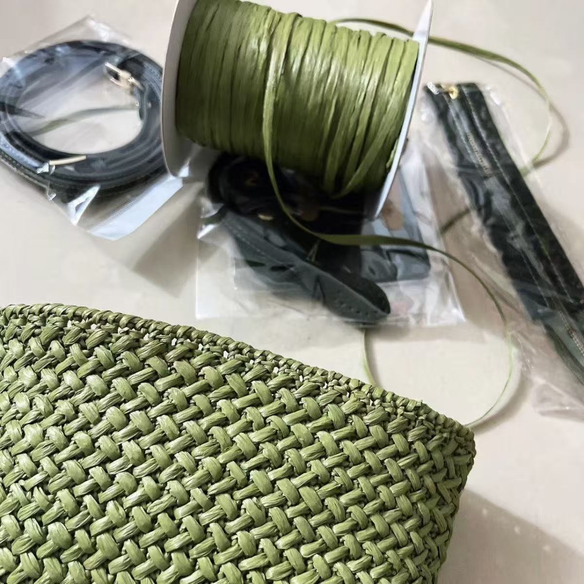 120g/roll Matte Raffia Grass C – Crochet Bag Raffia Bewertung und Preis