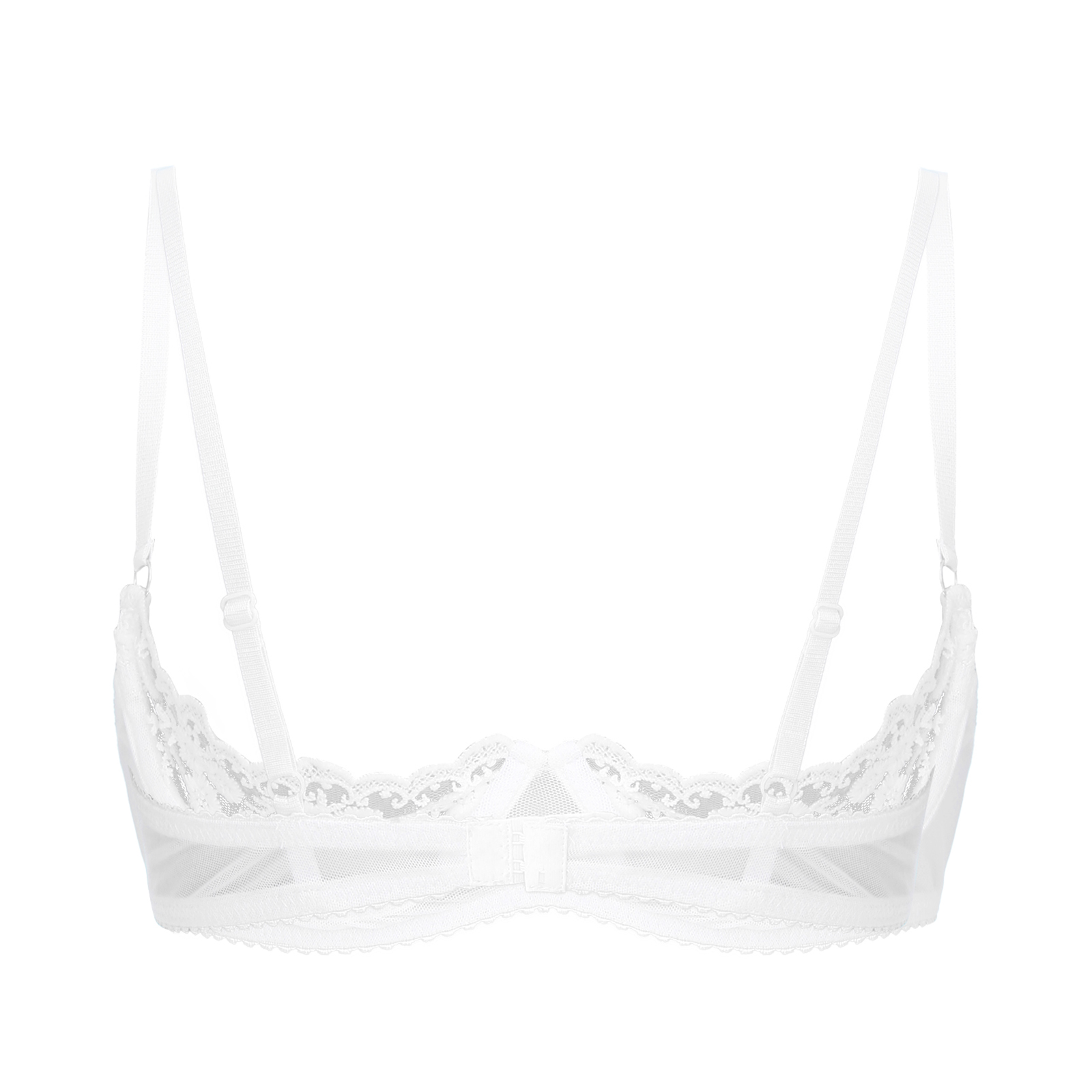 Women's Floral Lace Quarter Cu – Bralette Triangle Set Bewertung und Preis