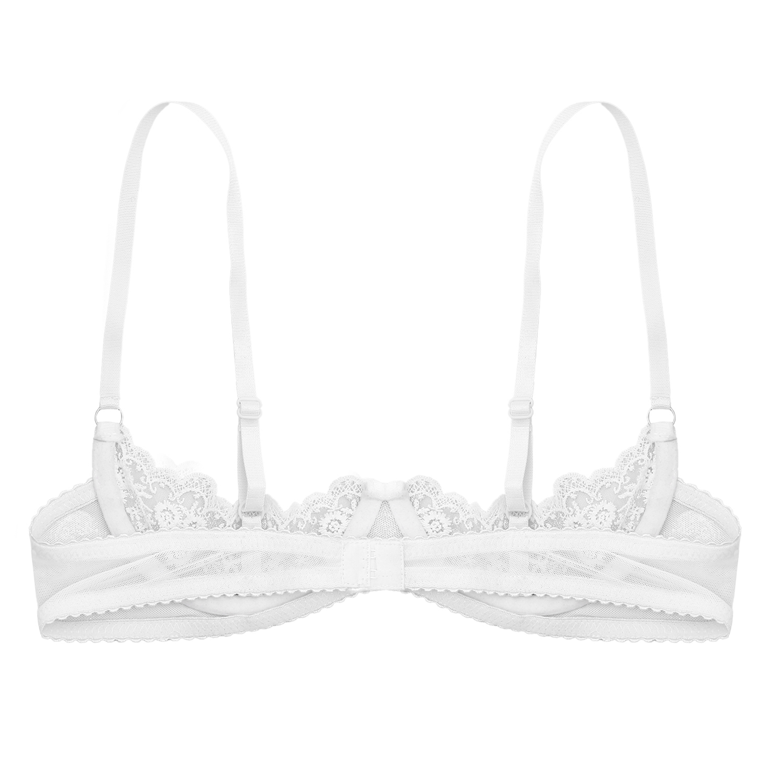 Women's Floral Lace Quarter Cu – Bralette Triangle Set Bewertung und Preis