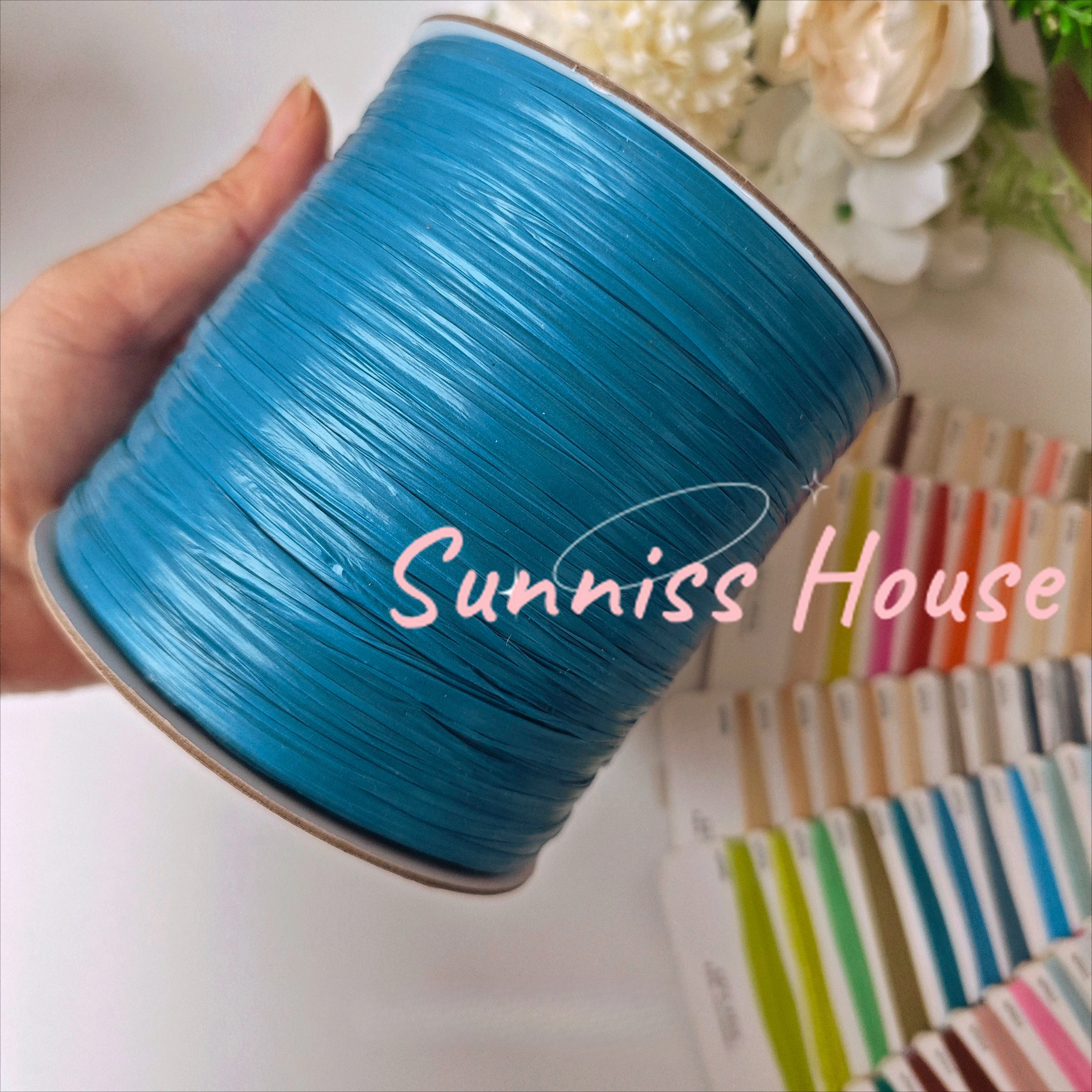 600M Matte Raffia Yarn，330g Ar – Crochet Bag Raffia Bewertung und Preis