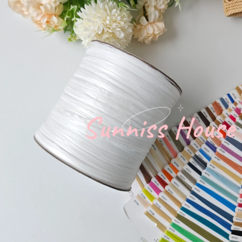 600M Matte Raffia Yarn，330g Ar – Crochet Bag Raffia Bewertung und Preis