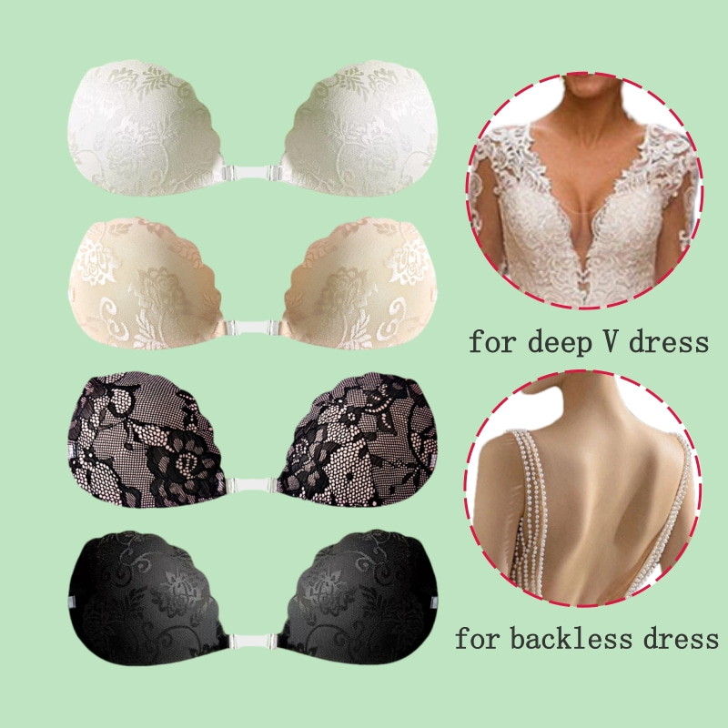 Lace Invisible Bra Backless St – Bralette Triangle Set Bewertung und Preis