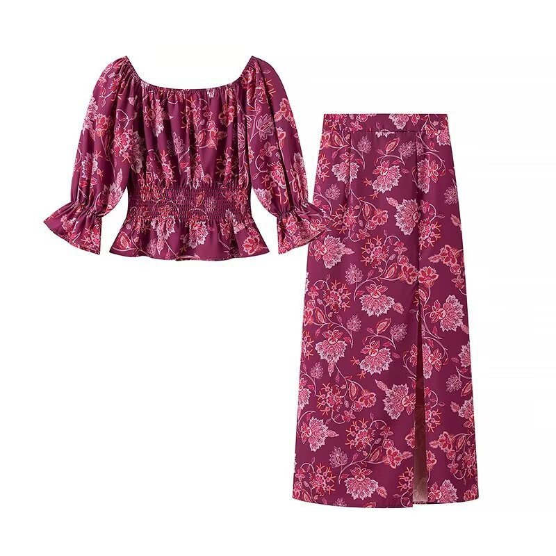 Women's Fashion Printed Off-Sh – Blouse Off Shoulder Bewertung und Preis