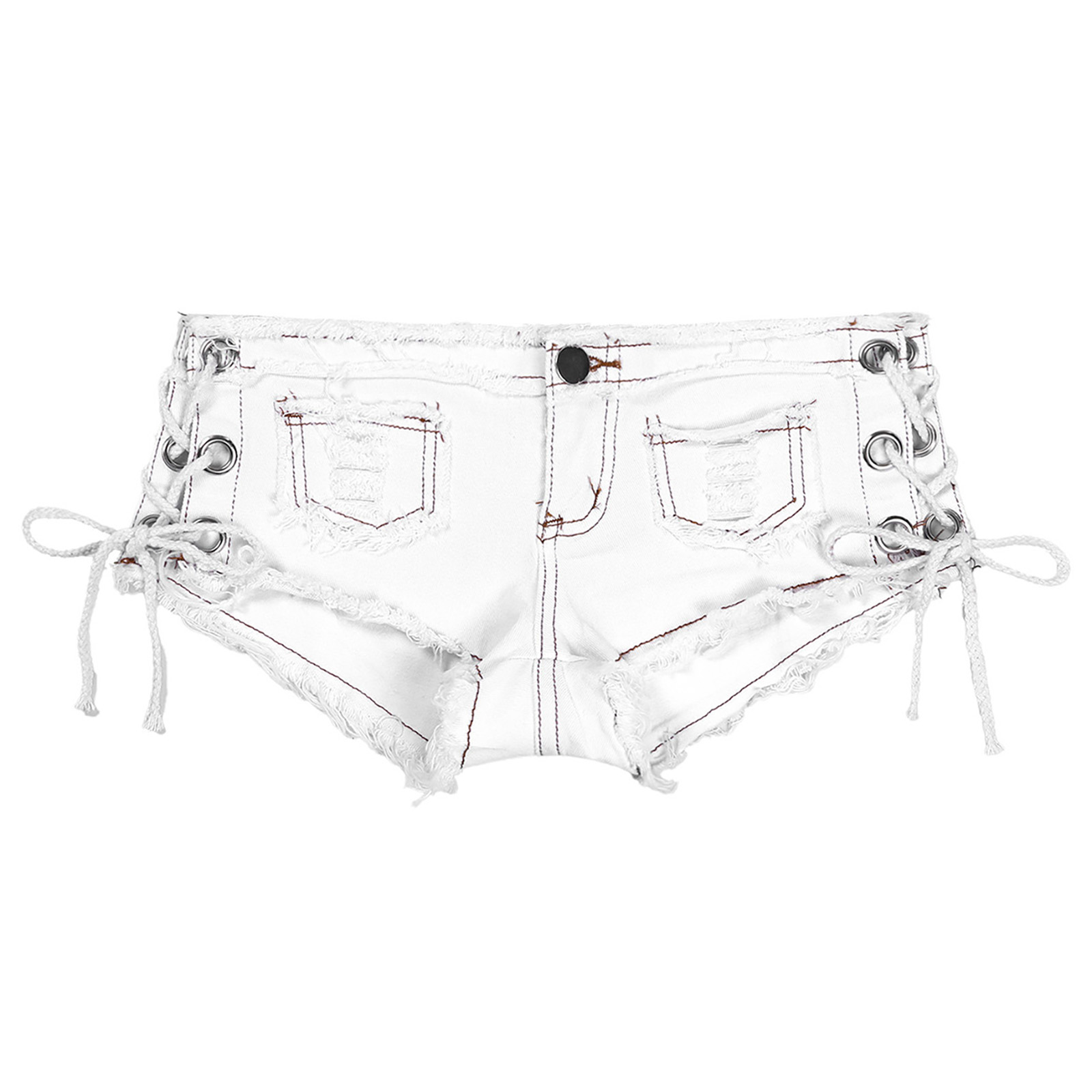 Women Sexy Cut Off Low Waist D – Shorts Denim Frayed Bewertung und Preis
