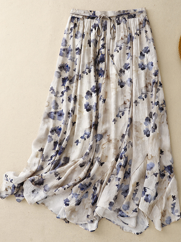 Floral A-Line Skirt Women's El – Midi Skirt Floral Bewertung und Preis