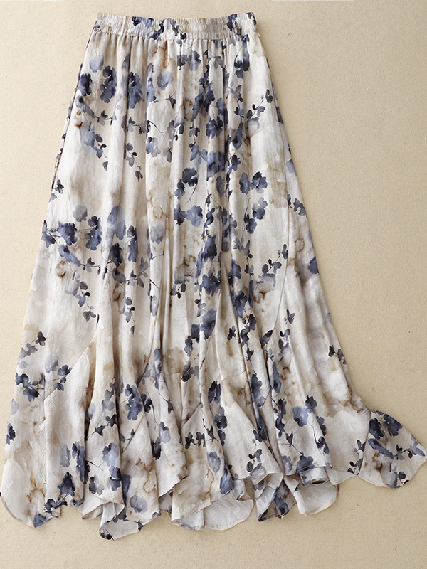 Floral A-Line Skirt Women's El – Midi Skirt Floral Bewertung und Preis