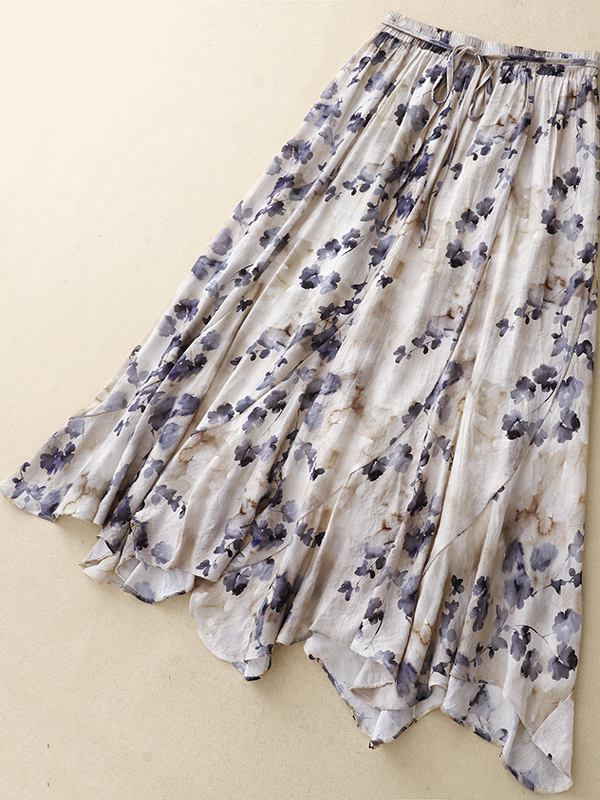 Floral A-Line Skirt Women's El – Midi Skirt Floral Bewertung und Preis