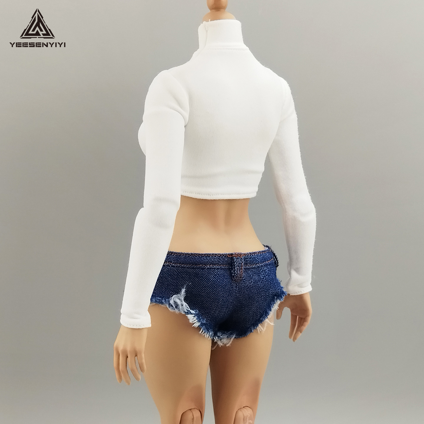 1/6 Scale Distressed Denim Min – Shorts Denim Frayed Bewertung und Preis
