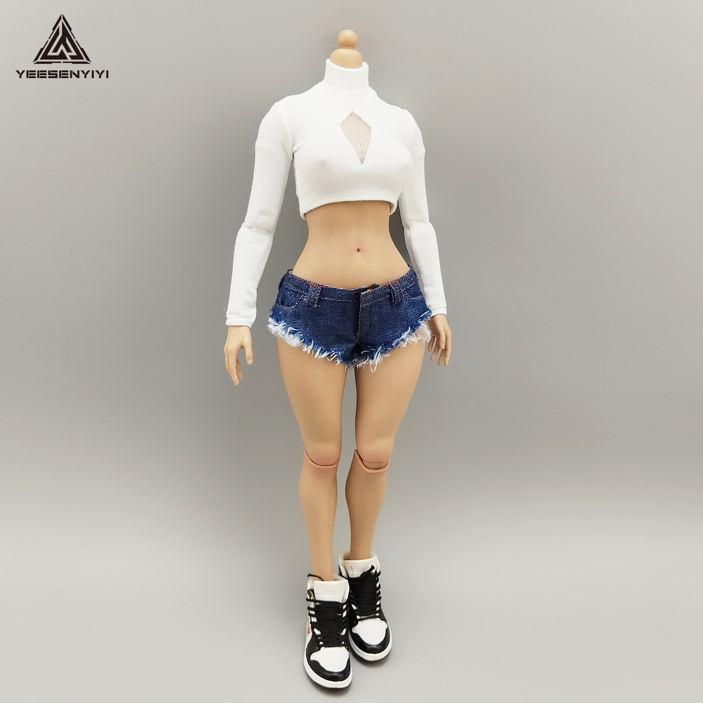 1/6 Scale Distressed Denim Min – Shorts Denim Frayed Bewertung und Preis