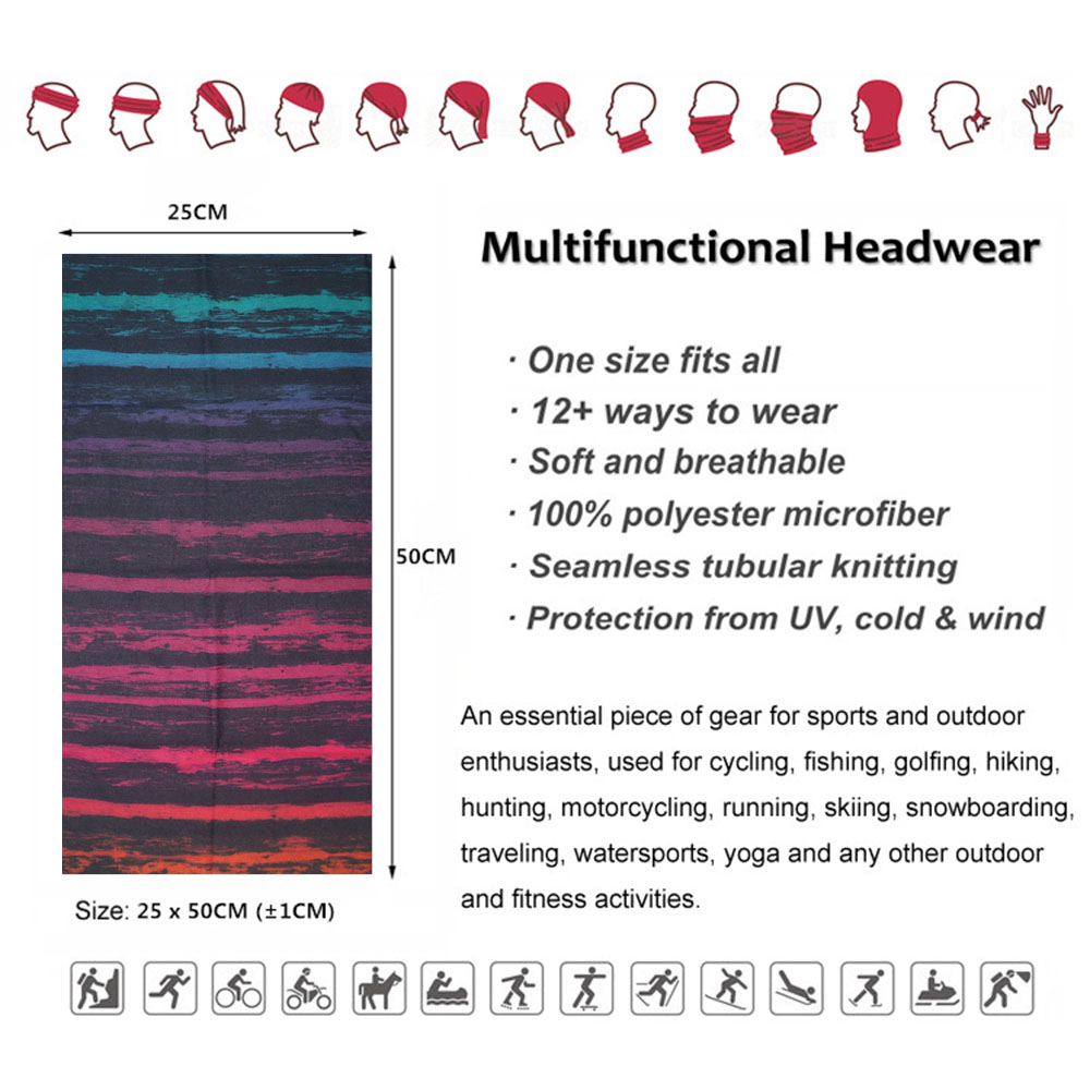 Tie-Dye Stripes Pattern Neckch – Headband Summer Knit Bewertung und Preis