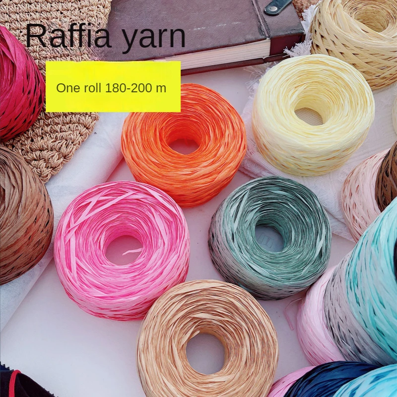 180m raffia Yarn paper Grass f – Crochet Bag Raffia Bewertung und Preis