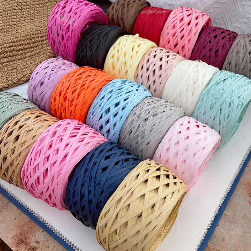 180m raffia Yarn paper Grass f – Crochet Bag Raffia Bewertung und Preis