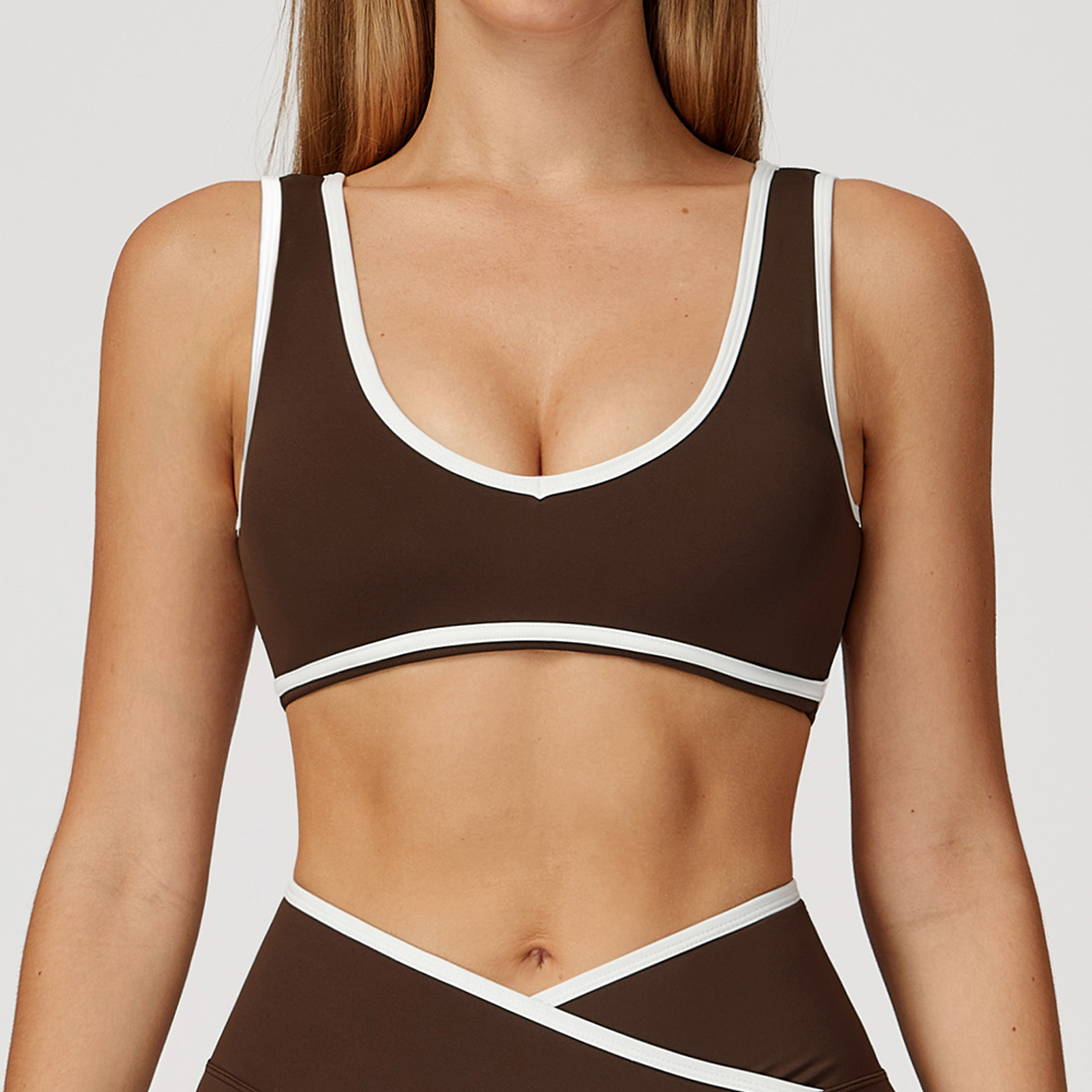 V-Neck Sports Bra Women Top Pu – Crop Top Crochet Bewertung und Preis