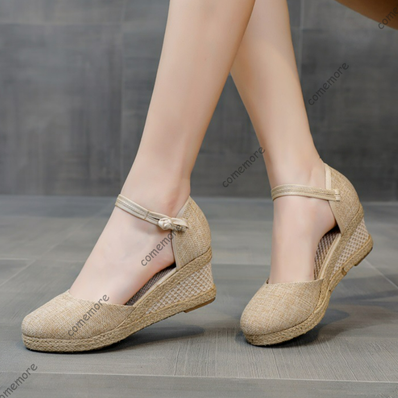 Comemore Sandals High Heel Sum – Wedge Espadrille Women Bewertung und Preis