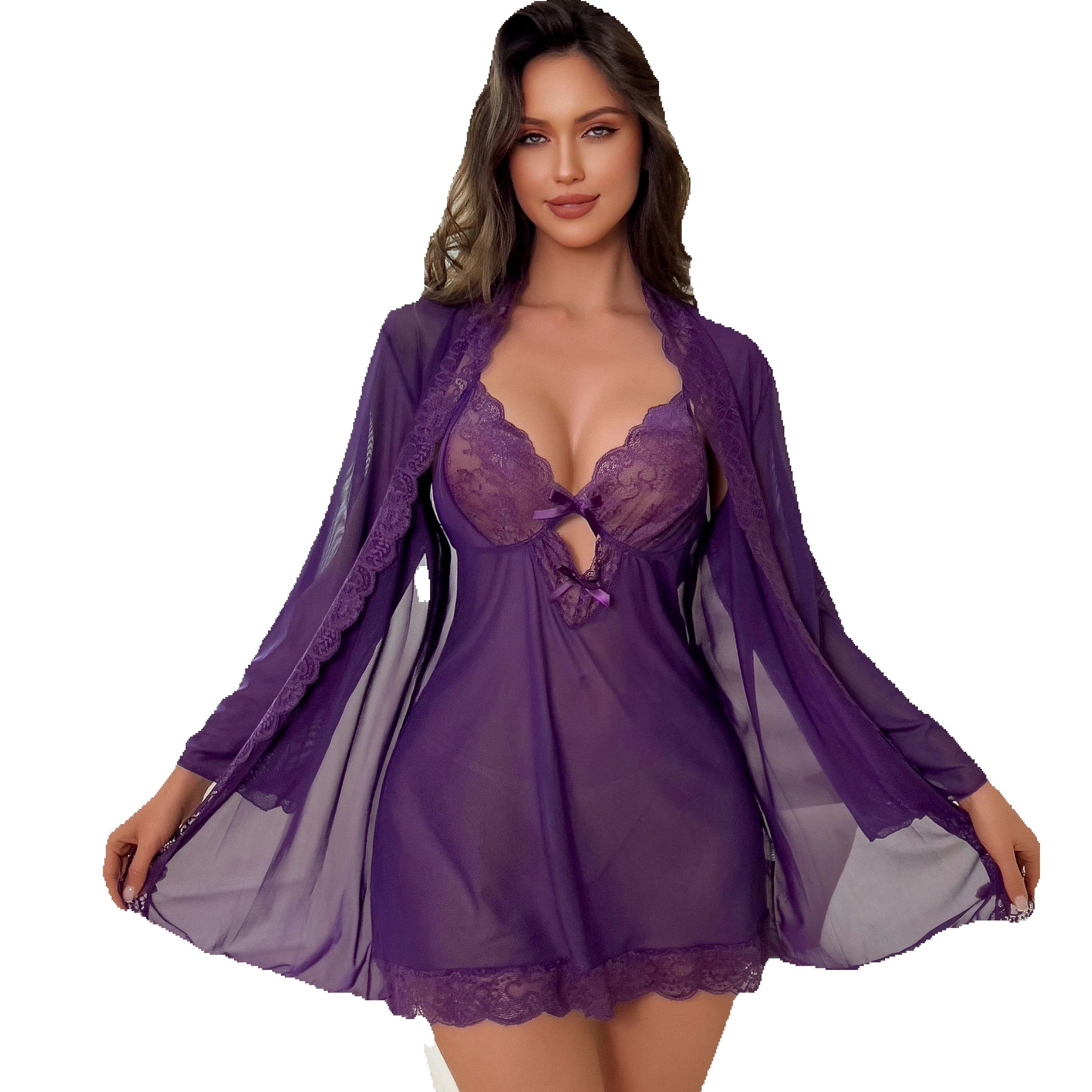 Women Sexy Lingerie Set Sheer  – Kimono Sheer Floral Bewertung und Preis
