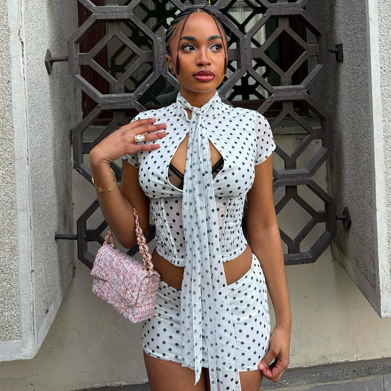 Leosoxs Women's Polka Dot Prin – Crop Top Crochet Bewertung und Preis