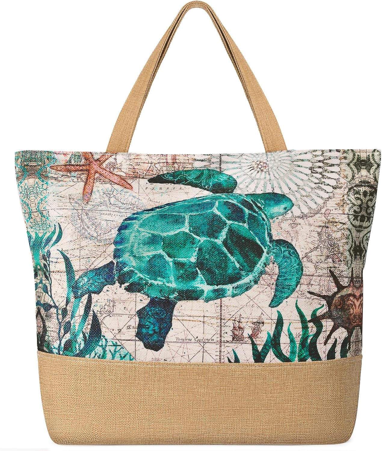 Large Beach Bag for Women with – Tote Bag Beach Bewertung und Preis