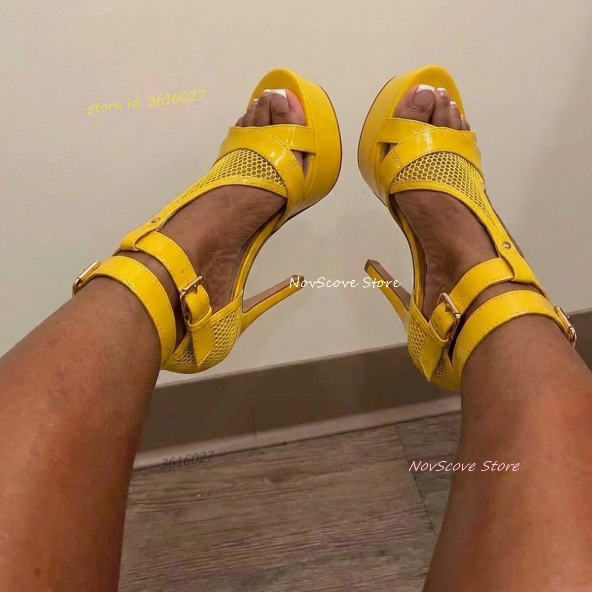 Yellow Open Toe Strappy Sandal – Sandal Strappy Heeled Bewertung und Preis