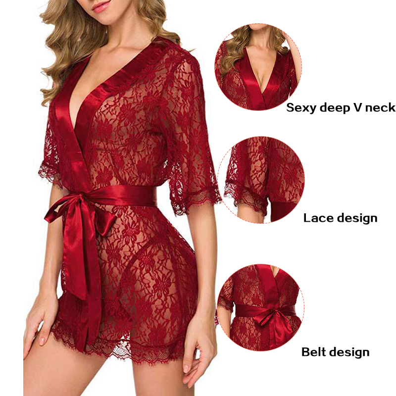 New Hot Sexy Women Floral Lace – Kimono Sheer Floral Bewertung und Preis