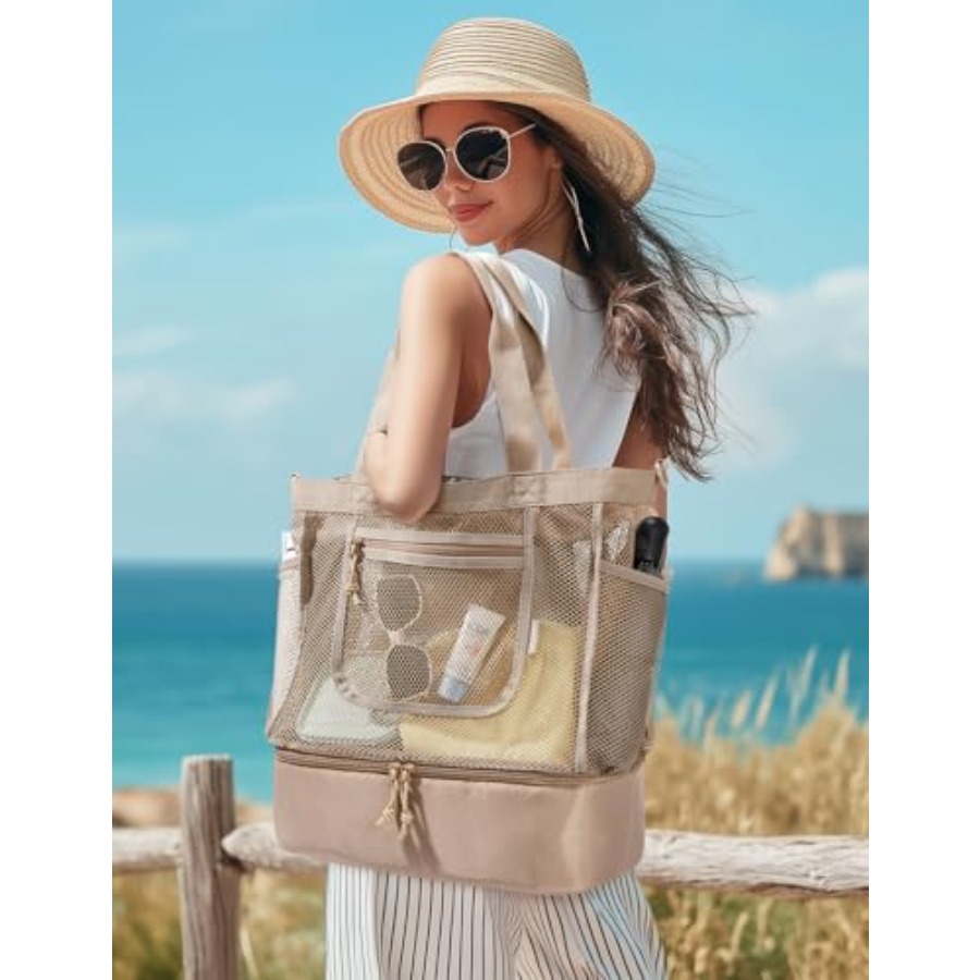 BAGSMART Beach Bag for Women M – Tote Bag Beach Bewertung und Preis