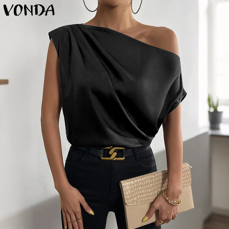 Plus Size 5XL VONDA Women Blou – Blouse Off Shoulder Bewertung und Preis