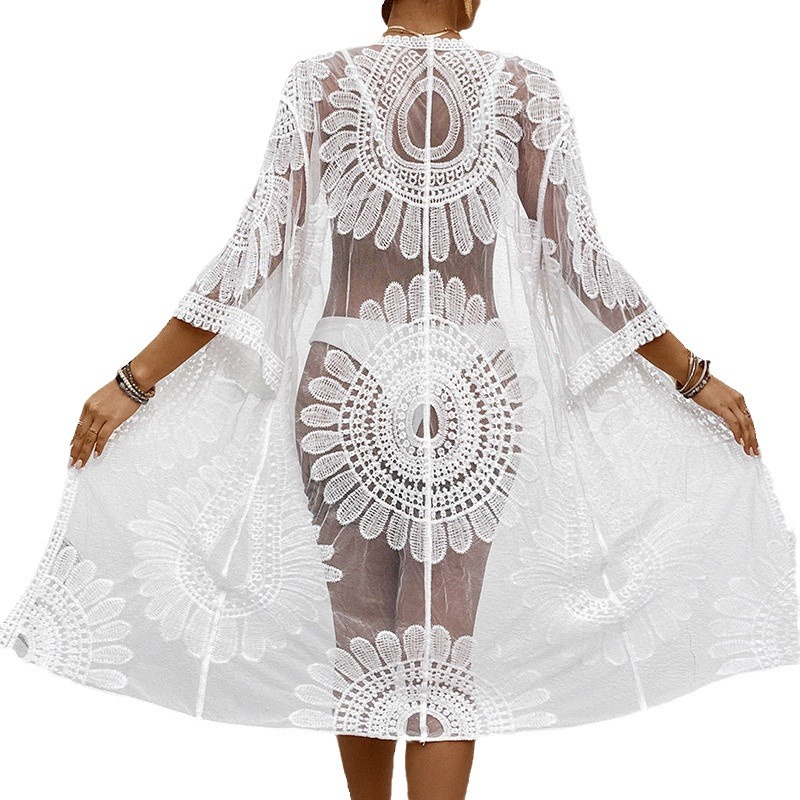 Lace Embroidered Lightweight K – Kimono Sheer Floral Bewertung und Preis