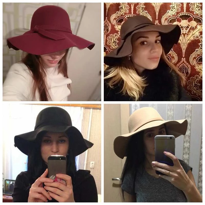 White Dome-shaped Ladies' Hat  – Hat Floppy Wide Bewertung und Preis
