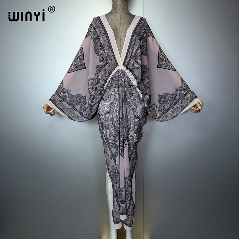 WINYI V-neck Sexy Dress Arabic – Cover Up Kaftan Bewertung und Preis