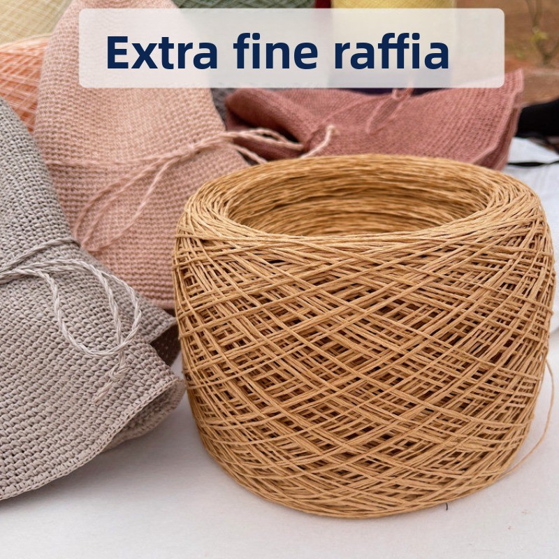 250g Thin Paper Raffia Yarn fo – Crochet Bag Raffia Bewertung und Preis