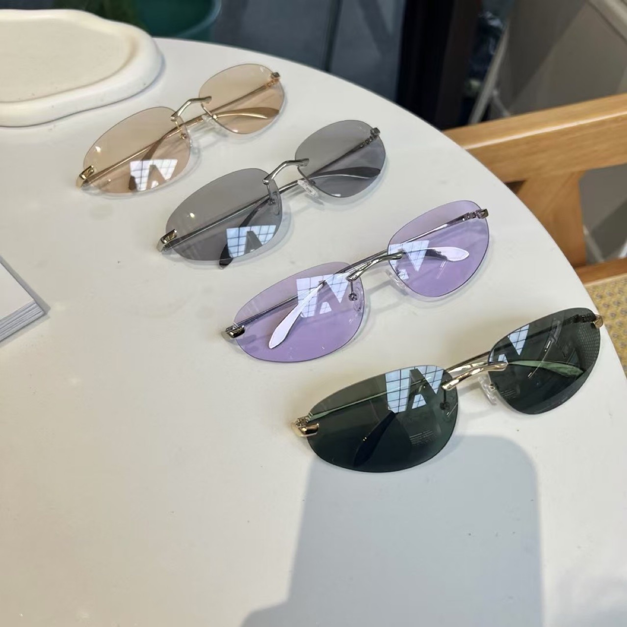 UV400 Rimless Shades, Cat Eye  – Sunglasses Cat Eye Bewertung und Preis