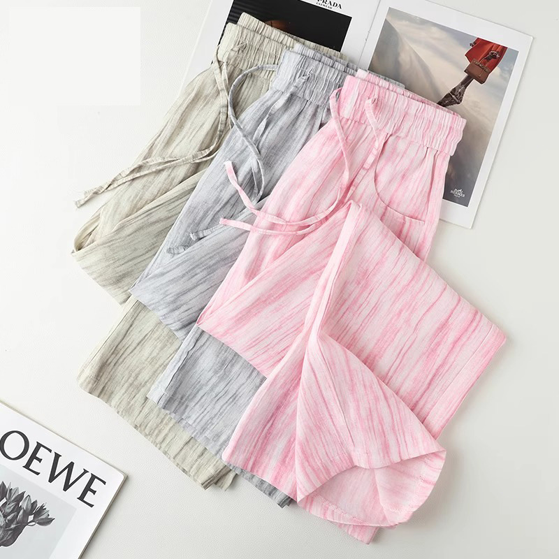 Tie-Dye Ice Silk Cotton Linen  – Linen Pant Wide Bewertung und Preis