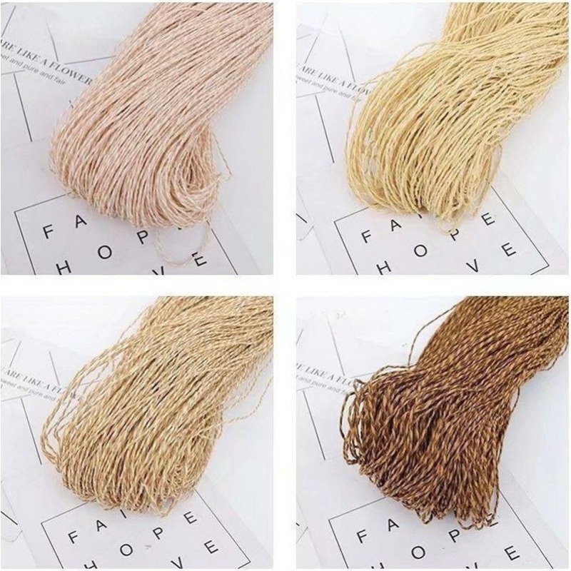 200g 2ply Cotton Raffia Yarn f – Crochet Bag Raffia Bewertung und Preis