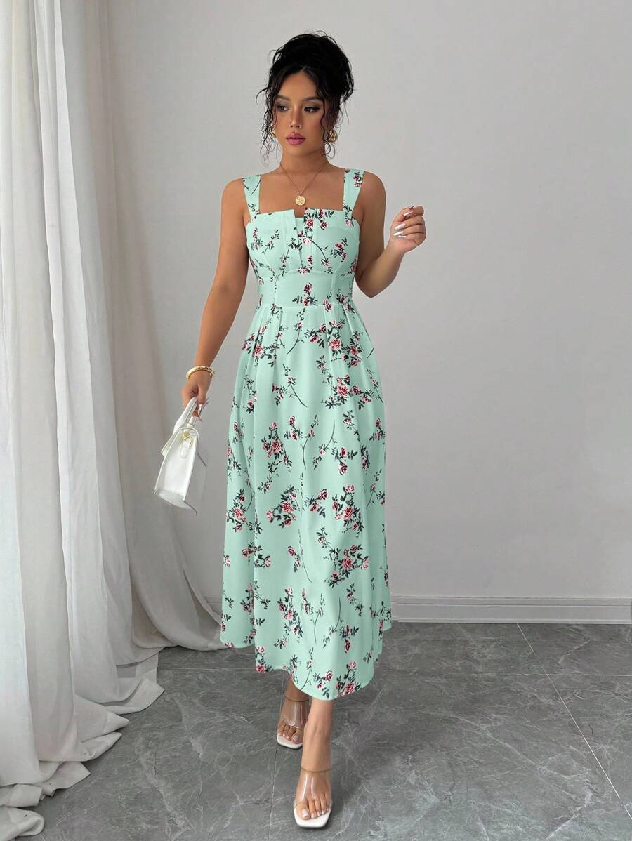 Mint Green Floral Midi Dress W – Midi Skirt Floral Bewertung und Preis
