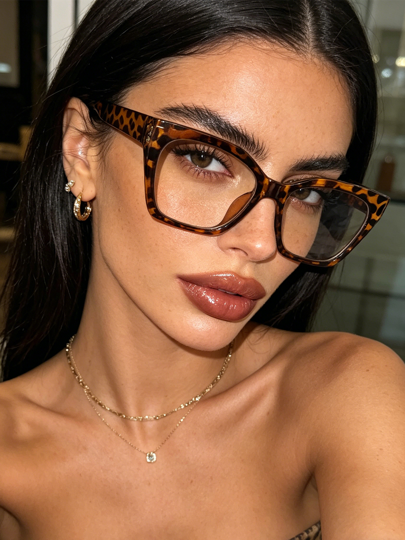 1Pc High-End Leopard Print Cat – Sunglasses Cat Eye Bewertung und Preis