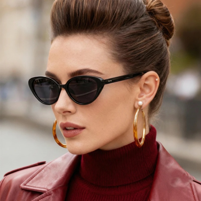 Rivets Brown Fashion Cat Eye S – Sunglasses Cat Eye Bewertung und Preis