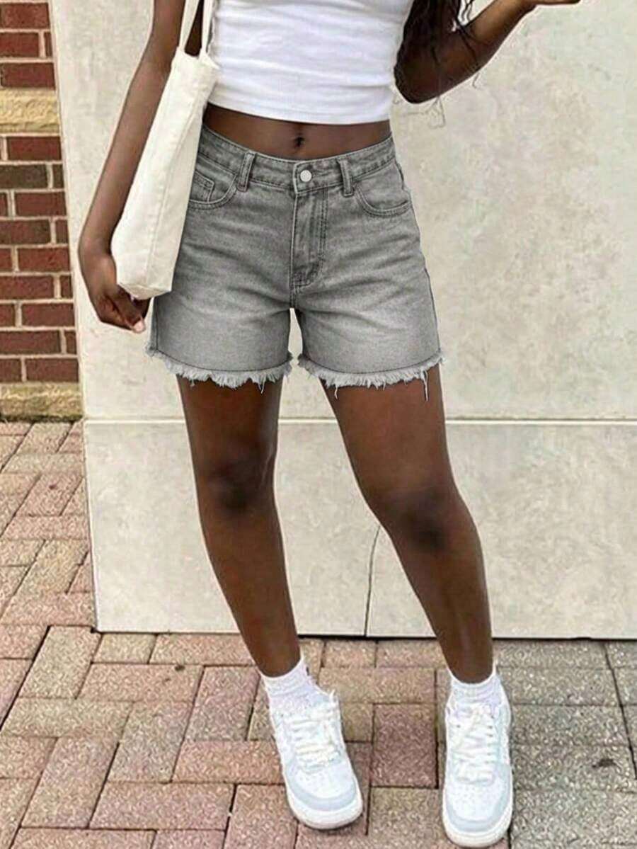 Womens High Waist Light Wash D – Shorts Denim Frayed Bewertung und Preis