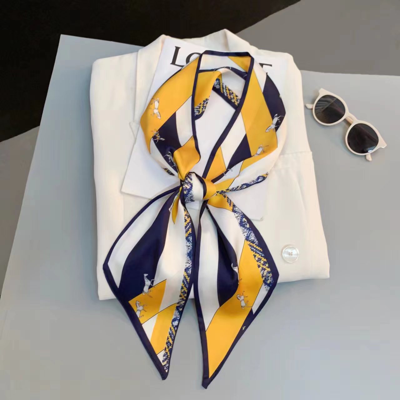 Luxury Design Long Silk Scarf  – Headband Summer Knit Bewertung und Preis